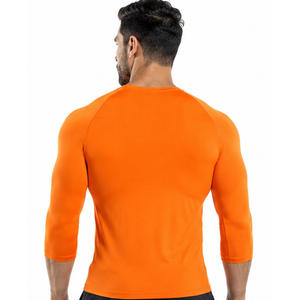 T-shirt décontracté en maille à manches courtes et col rond pour homme, couleur unie, 100 % coton, coupe classique, séchage rapide, 150 grammes - Product Image 3