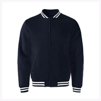 Veste d'hiver personnalisée pour homme, brodée, coupe-vent, respirante, rembourrée en polaire, avec patchs logo et style baseball