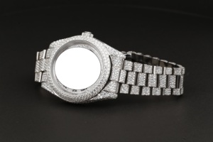 Reloj Mecánico Automático de Acero Inoxidable para Hombre, de Lujo y Alta Calidad, Estilo Vintage, con Diamantes Moissanite, Caja Redonda, NYC DIAMOND EMPIRE - Product Image 3