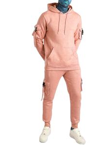 Chaqueta y pantalones cortos de invierno con patrón sólido de nailon para hombre, cortavientos con capucha de bloque de color para correr, ropa activa, chándales OEM y ODM - Product Image 5