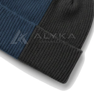 Pakistan Manufacturer Export Best Quality Wholesale Price Premium Design Comfortable Knitted Two CO 100% <b>Wool</b> Unisex <b>Beanie</b> - Product Image 6