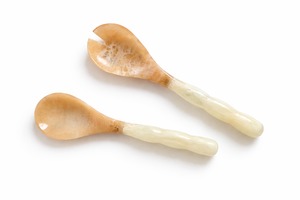 Juego de Pinzas para Ensalada de Resina Marmoleada Colorida, Cucharas Decorativas con Mango Ondulado, Aptas para Alimentos, Regalo Estético para el Hogar - Product Image 3