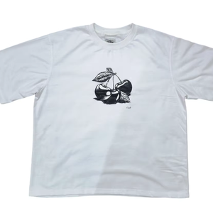 Camiseta Formal Negra Oversize de Punto Grueso para Hombre, de Poliéster/Algodón, con Efecto Desgastado, Lisa, Lavado a la Piedra, Gruesa, en Blanco, Personalizable OEM - Product Image 1