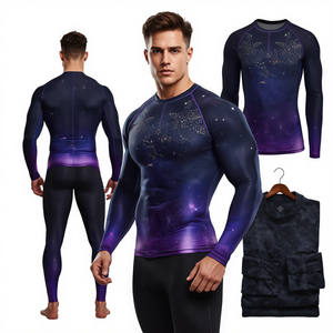 Camiseta Deportiva con Pedrería Midnight Galaxy para Hombre - Product Image 2