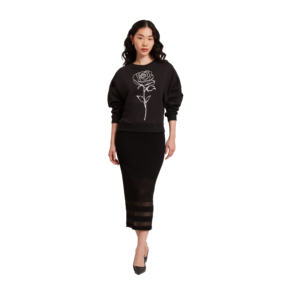 Sweat-shirt en molleton de coton épais unisexe personnalisé brodé de qualité supérieure, col rond, décontracté, pour l'hiver, pour femmes - Product Image 2