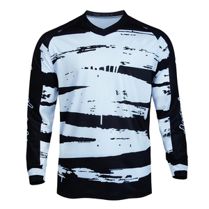 Jersey de Motocross de Manga Larga, Personalizado, Talla Grande, Anti-UV, 100% Poliéster, Malla de Secado Rápido, para Carreras de Motocross - Product Image 3