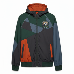 <b>Mens</b> Contrast Color Windbreaker Full Zip Hoodie <b>Jacket</b> Full Zip Windbreaker for <b>Men</b> and Women Nylon <b>Pullover</b> Windbreaker - Product Image 1