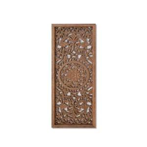 Base de Lámpara de Madera de Mango Tallada a Mano, Estilo Bohemio, Venta al Por Mayor - Product Image 2