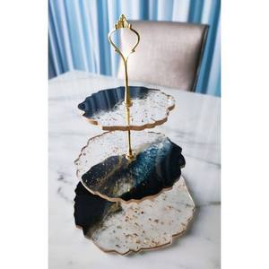 Support à gâteau en résine écologique personnalisable, compatible lave-vaisselle, pour gâteaux d'anniversaire, desserts de mariage, présentation de table de fête, pâtisserie à domicile - Product Image 2