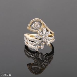 Anillo de Compromiso Clásico D'VINS JEWELS con Diamante Cultivado en Laboratorio, Corte Marquesa Floral, Chapado en Oro Rosa, Certificado IGI, para Mujer - Product Image 5