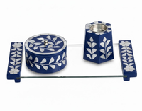 Meilleures ventes 2026 : Ensemble brûleur d'encens et boîte à Bakhoor en nacre arabe avec plateau en acrylique, idéal pour offrir et servir pendant le Ramadan
