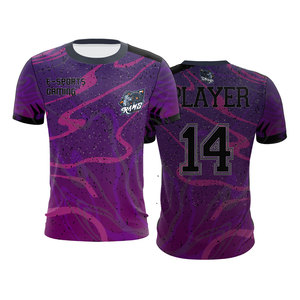 Maillot de jeu léger Esport, T-shirt de sublimation personnalisé, Vêtements de jeu compétitifs - Product Image 5