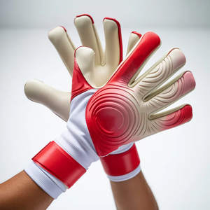 Gants de gardien de but de football professionnels populaires, en caoutchouc, durables, antidérapants, protection des doigts, personnalisables - Product Image 2