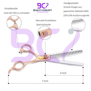 Tijeras de Peluquería de Acero Inoxidable de Alta Calidad, Diseño Ergonómico, Ligeras, Modernas y Ecológicas para Barberos - Product Image 5