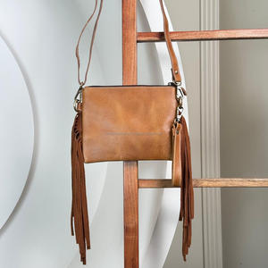 กระเป๋าสตางค์และกระเป๋าถือหนังวัวแท้สำหรับผู้หญิงกระเป๋าสะพายพาดลำตัวหนังวัวแท้หรูหรา - Product Image 5