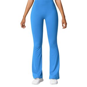 Workout Training <b>Flare</b> Sports <b>Leggings</b> Seamless Knit Yoga Trousers Flexible Stretch OEM Custom Yoga Wear Supplier Private Label - Product Image 4