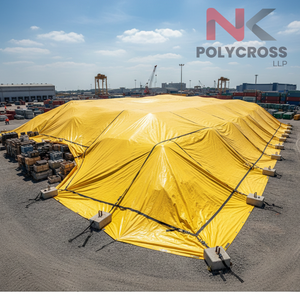 Bâche en PE extra large XXL en rouleau, imperméable, pour la protection industrielle des camions, des toitures et des équipements de grande taille - Product Image 4