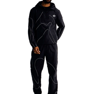 Custom <b>Reflective</b> Line Windbreaker <b>Jackets</b> Lightweight Hooded Streetwear <b>Jacket</b> <b>Men</b> Outdoor Training Running <b>jacket</b> for <b>men</b> OEM - Product Image 5