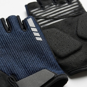 Gants de cyclisme demi-doigts personnalisés en gros, respirants en maille polyester, paume antidérapante, fermeture auto-agrippante, pour sports d'été - Product Image 6