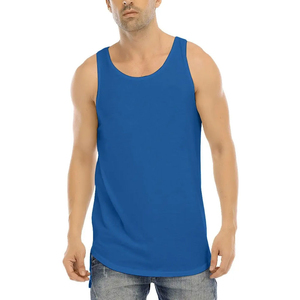 Mens High Quality Breathable 100% Cotton Gym <b>Running</b> Tank Top New Design Fitness <b>Singlet</b> Stringer Knitted Weave with Oem - Product Image 1