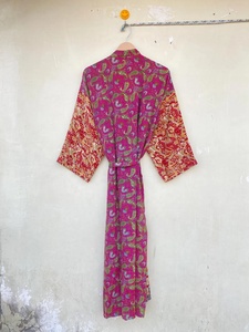 ชุดกิโมโนผ้าไหมสไตล์วินเทจทำด้วยมือสำหรับฤดูร้อนและฤดูใบไม้ผลิ - Product Image 6