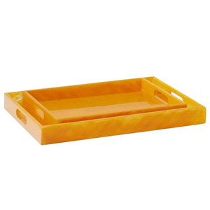 Polyresin Square Serving <b>Tray</b> OEM Custom Marble Pattern <b>Storage</b> <b>Tray</b> Modern Style for Wedding Events Private Label Buyers Home - Product Image 1