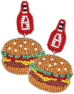 Pendientes de cuentas hechos a mano de calidad premium, multicolor, joyería de moda india a precio asequible. - Product Image 5