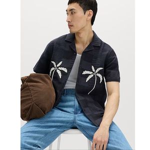 Camisa casual texturizada de algodón de corte regular para hombre, ideal para el día a día en la oficina y para el fin de semana - Product Image 2
