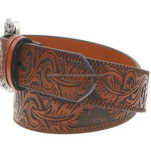 Ceinture en cuir de cow-boy occidental transfrontalier ceinture pour hommes ceinture à la mode rétro pour hommes ceintures et accessoires d'outillage en cuir occidental pour hommes - Product Image 5