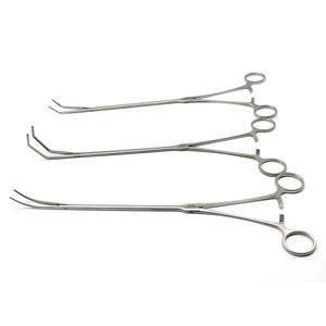 Pinzas de Disección Manuales de Acero Curvas de Ángulo Recto de 25 mm para Toracoscopia VATS |   Instrumento Certificado CE Clase 1 de Surgiright - Product Image 3