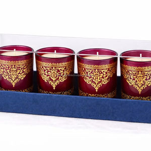 Paquete de regalo de velas de cera en frascos de vidrio marroquíes - Product Image 1
