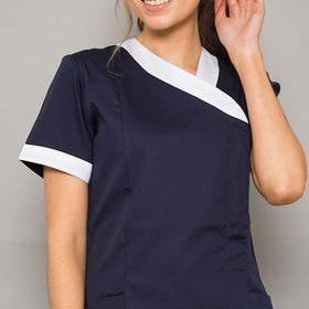 Nueva Túnica de Alta Calidad Unisex para Salón de Belleza, Spa, Peluquería, Limpieza, con 2 Bolsillos Delanteros, para Personal de Hotel, de Algodón y Poliéster - Product Image 2