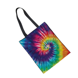 Hot Selling Tie Dye Cotton <b>Bags</b> With Handle Comfortable Custom Logo And Solid Color Wholesale Cheap Price - Product Image 2