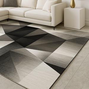 Tapis écologique en polyester de haute qualité, brillant, facile à nettoyer, antidérapant, anti-allergie, design moderne pour la maison ou le bureau - Product Image 5