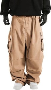 Pantalon cargo pour homme avec logo personnalisé, doublure en polaire convertible, protection solaire UPF 50, coupe ample, multi-poches, service OEM - Product Image 2
