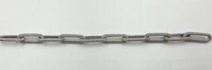 Pulsera cubana con diamantes de moissanita de corte redondo VVS para unisex, plata de ley 925, pulsera elegante para bodas y fiestas. - Product Image 4