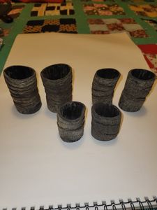 Verres à shot en bois style vintage réutilisables, lot de 2, pour le camping et la bière - Product Image 2