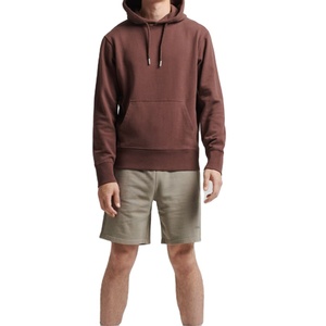 Sudadera con Capucha de Alta Calidad, 100% Algodón, Transpirable, para Invierno, con Pantalones Cortos, Estampado Sólido, Cintura Elástica y Bolsillos Laterales - Product Image 5