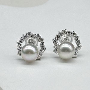 Boucles d'oreilles à clip en perle d'eau de mer, style Qiao Mei, argent S925, 5,5-6 mm, forte brillance, sans trou d'oreille, adaptées aux adultes - Product Image 2