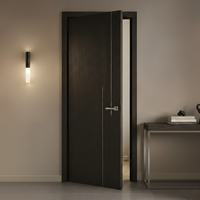 Portes intérieures en bois massif de haute qualité, résistantes à l'humidité, modernes, insonorisées et isolantes thermiquement, pour hôtels, villas, appartements, projets scolaires