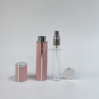 Flacon de parfum de voyage en cuir de luxe de 10 ml, vaporisateur rechargeable, mini atomiseur, pompe en métal, logo personnalisé, vente en gros