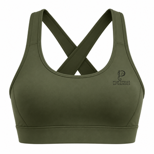 Soutien-gorge de sport personnalisé, respirant, sans coutures, léger, écologique, pour femme, à une épaule, coupe courte, grande taille, maintien moyen - Product Image 1