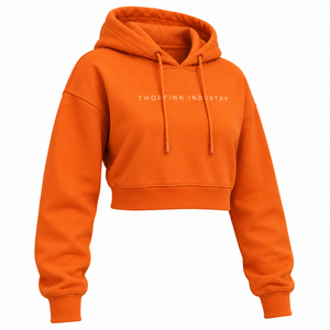 Women's <b>White</b> <b>Cropped</b> Hoodie <b>Long</b> <b>Sleeve</b> Letter Print Drawstring Hooded Sweatshirt Autumn Casual <b>Top</b> Cotton Fleece High Quality - Product Image 4