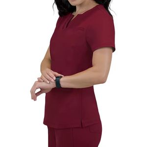 Uniformes de Enfermería Ecológicos, Sostenibles, 100% Algodón Orgánico, Transpirables, Cuello en V, con Dos Bolsillos Delanteros y Pantalones Ajustables - Product Image 2