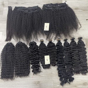 Recién llegado, cabello vietnamita, mechones de cabello rizado birmano, cabello humano suizo 5x5 6x6 HD con cierre de encaje Vietnam - Product Image 2