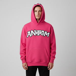 Sweat à capuche oversize premium pour homme, hiver, impression numérique, logo personnalisé, OEM/ODM, MOQ 10 pièces - Product Image 3