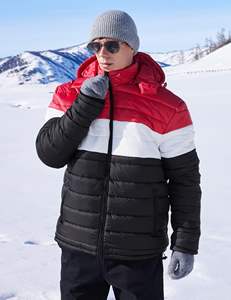 Veste matelassée à capuche coupe-vent écologique de qualité supérieure pour homme, imperméable, respirante, avec poche avant, de haute qualité - Product Image 4