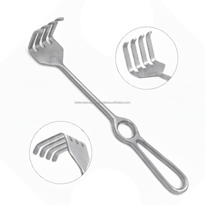 Retracteur israélien de qualité supérieure de 25 cm à 5 pointes émoussées, outil chirurgical orthopédique manuel - Product Image 1