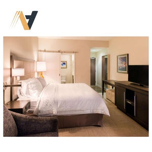 Ensemble complet de meubles de chambre à coucher d'hôtel moderne OEM de qualité contractuelle pour le projet Hampton Inn by Hilton du Vietnam - Product Image 4