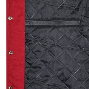 Low Price Custom Design <b>Men</b> Varsity <b>Jacket</b> <b>Leather</b> Sleeves Classic Style Casual Wear With Soft Inner Lining - Product Image 6